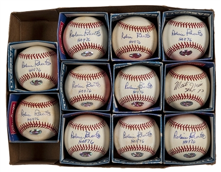 Hall of Famers Signed Baseball Lot of 11- (10) Robin Roberts / (1) Monte Irvin (JSA Auction Letter)